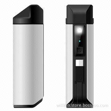 Power Banks for iPhone, Smart Mobiles, MP3 with T-Flash Card Slot as USB Memory Function, 2,200mAh